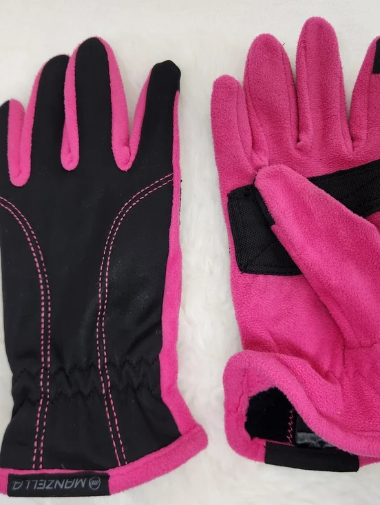 Manzella Womens Small Fleece Pink Warm Outdoor Gloves - Picture 3 of 4
